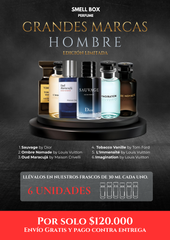 KIT GRANDES MARCAS HOMBRES EDICIÓN LIMITADA X6 - 30ML c/u - (Envío gratis a todo el país - pago contra entrega)