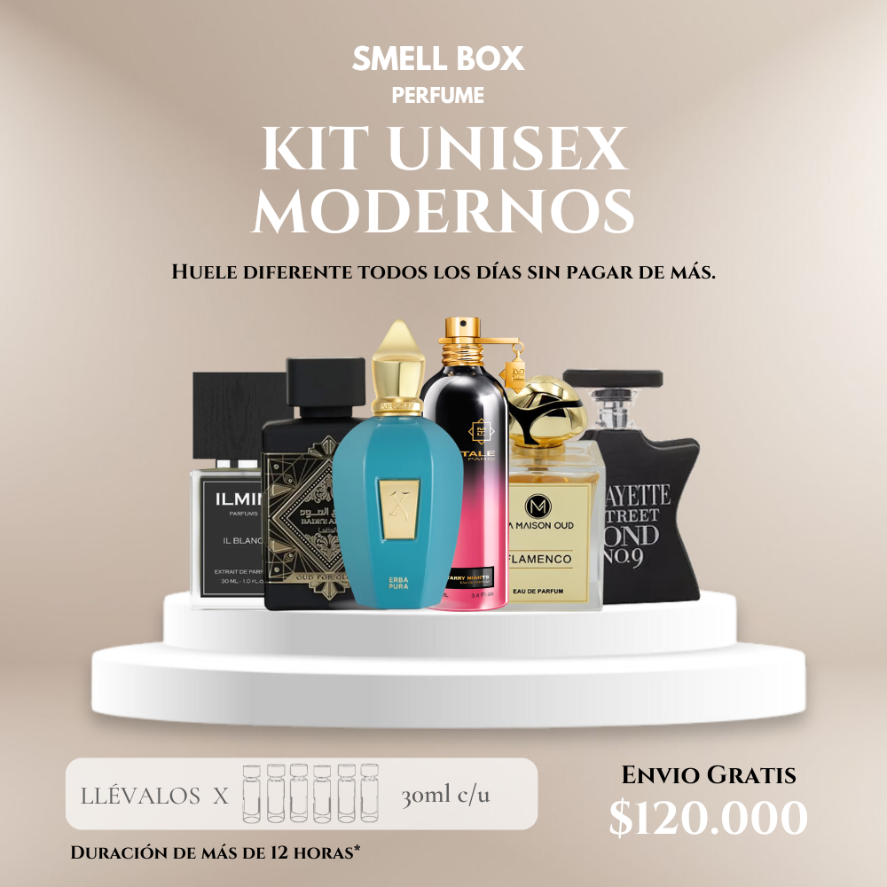 KIT UNISEX MODERNOS X6 (Envío gratis)