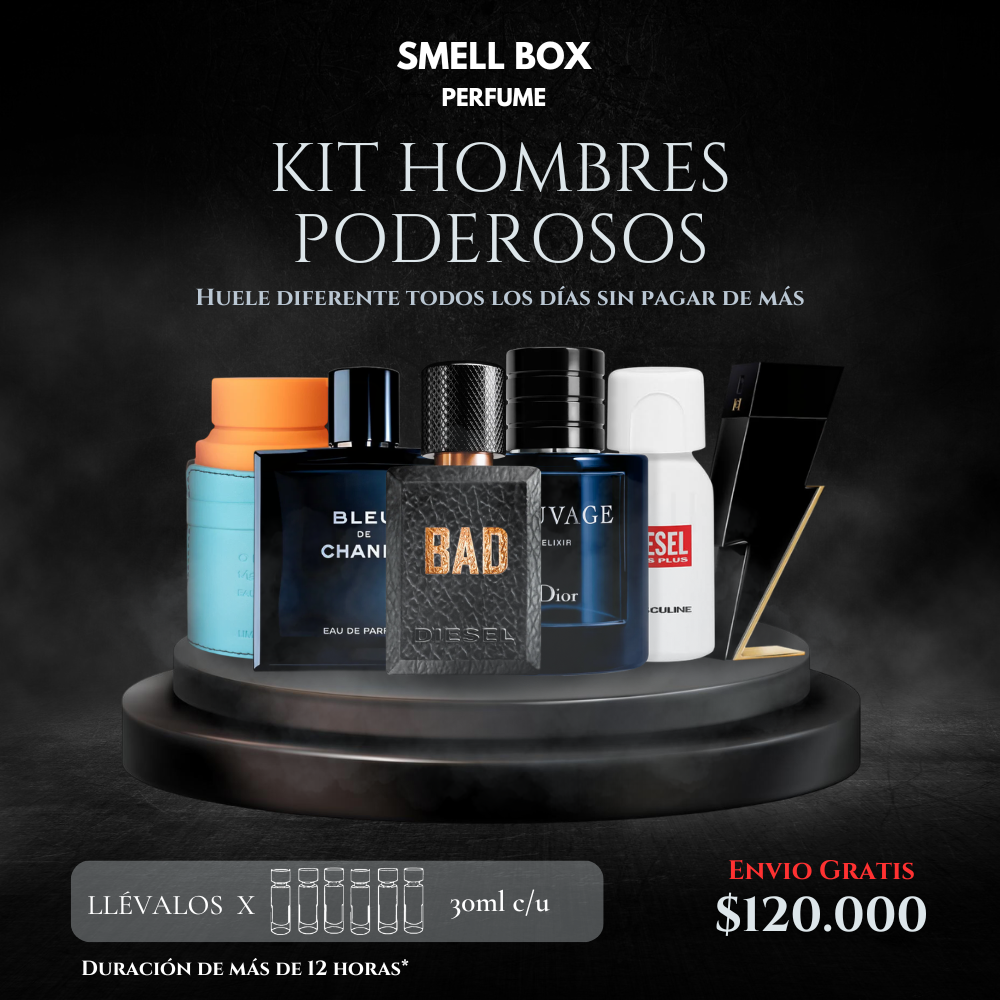 KIT HOMBRES PODEROSOS X6 (Envío gratis)