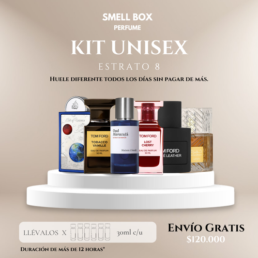 KIT UNISEX ESTRATO 8 X6 - 30ML c/u - (Envío gratis a todo el país - pago contra entrega)