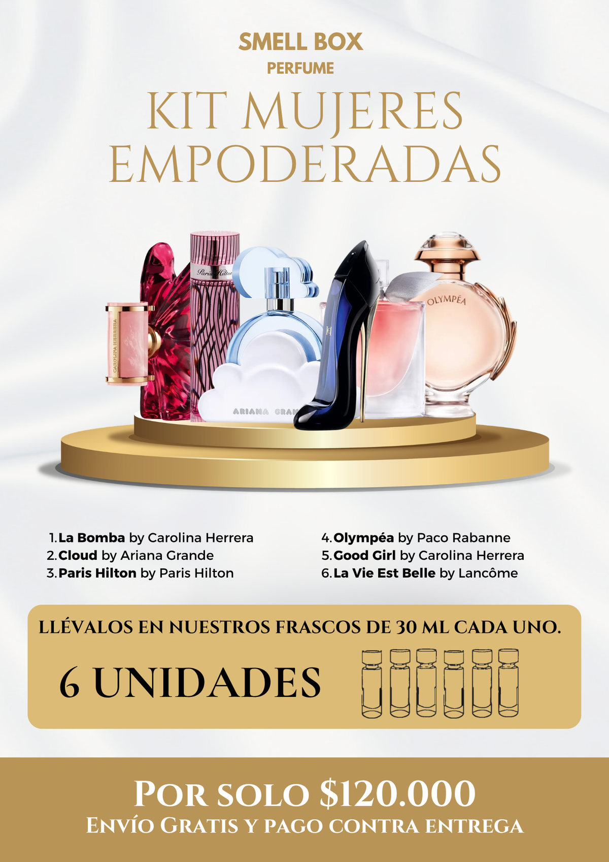 KIT MUJERES EMPODERADAS X6 - 30ML c/u - (Envío gratis a todo el país - pago contra entrega)