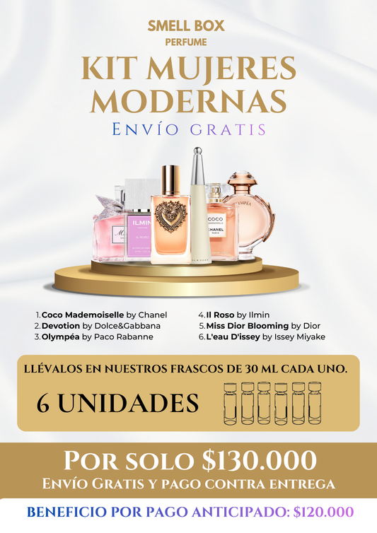 KIT MUJERES MODERNAS X6 - 30ML c/u - (Envío gratis a todo el país - pago contra entrega)