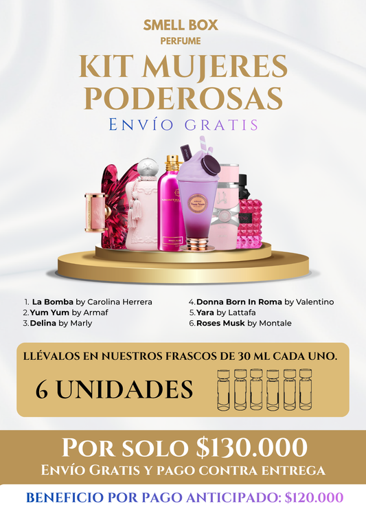 KIT MUJERES PODEROSAS X6 - 30ML c/u - (Envío gratis a todo el país - pago contra entrega)