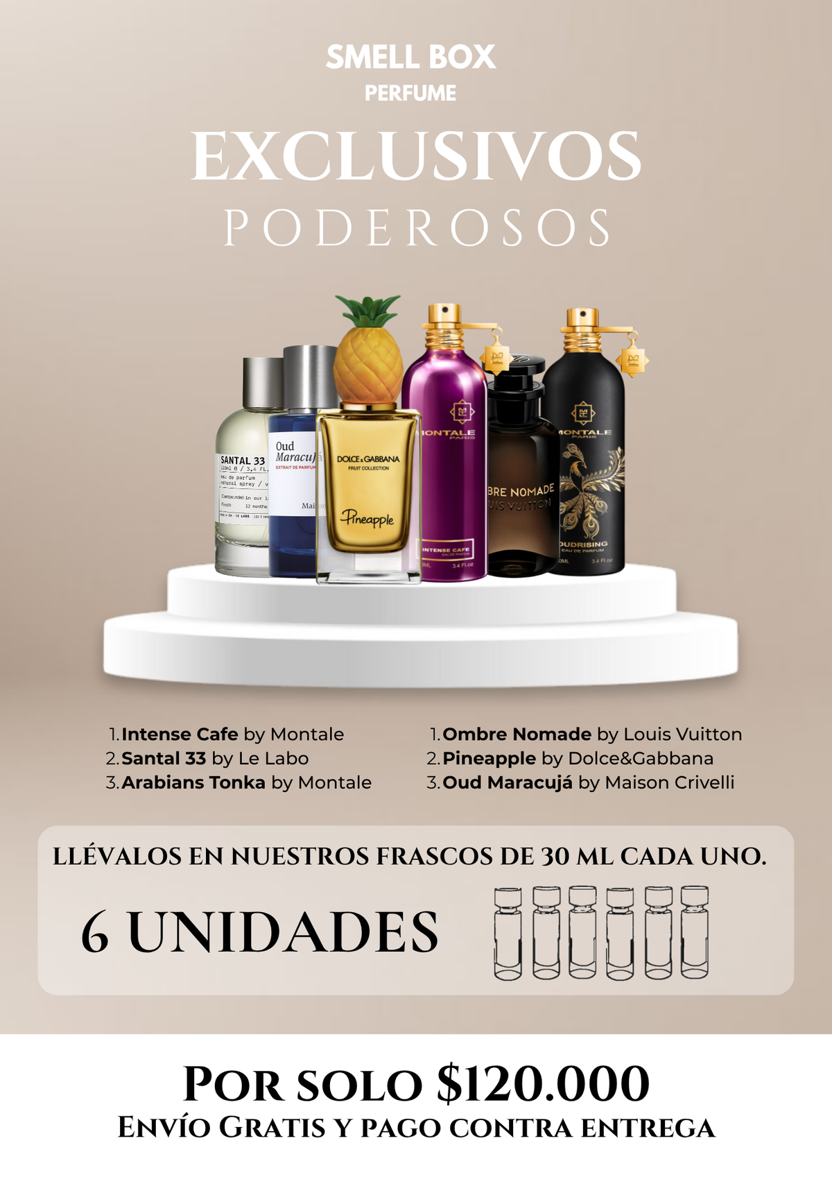 KIT EXCLUSIVO PODEROSO X6 - 30ML c/u - (Envío gratis a todo el país - pago contra entrega)