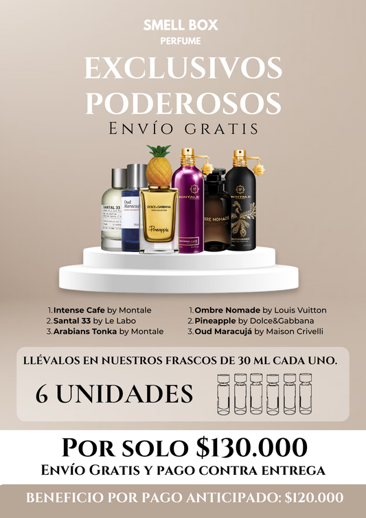 KIT EXCLUSIVO PODEROSO X6 - 30ML c/u - (Envío gratis a todo el país - pago contra entrega)